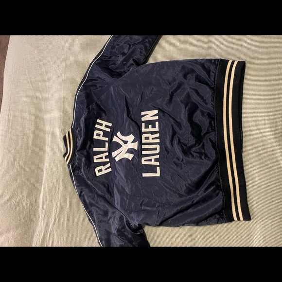 POLO RALPH LAUREN YANKEES JACKET AVIATOR NAVY BLUE - Picture 7 of 10